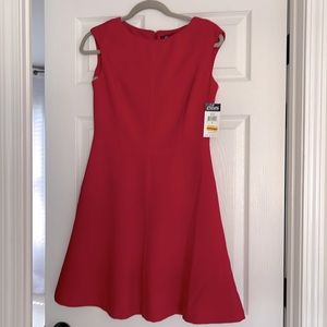 Chaps red dress, size 4. NWT
